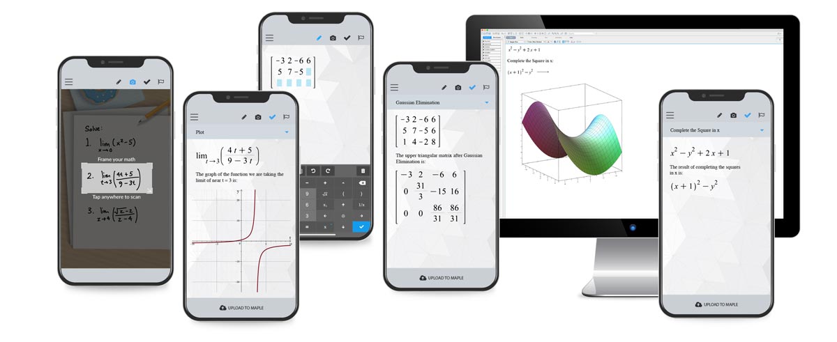 Maple Calculator App Screens